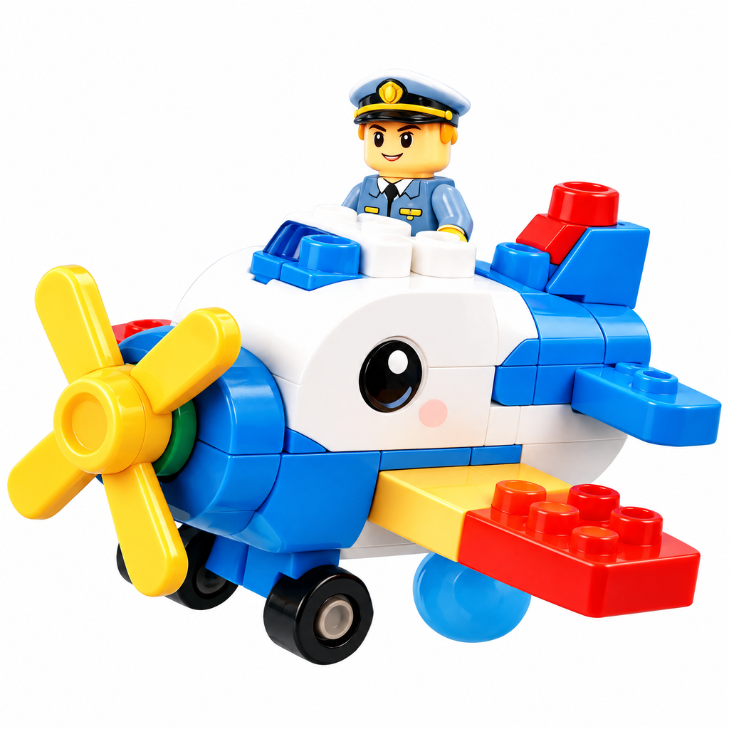 Xevqari™ Sky Adventure Airplane Building Block Set